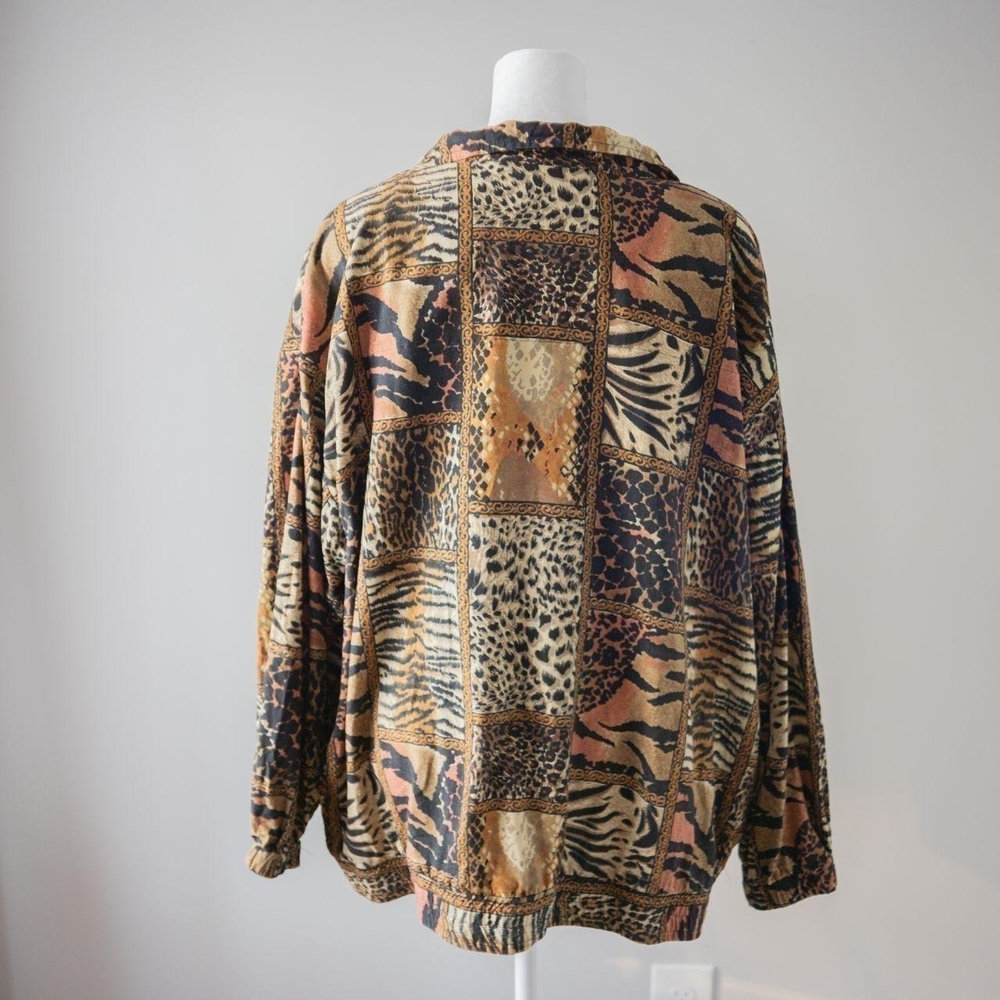 Erin London Leopard Print Silk Jacket - Picture 6 of 8